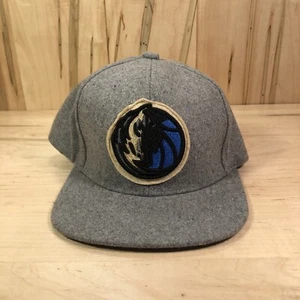 Mitchell & Ness Dallas Mavericks Hat Gray Adjustable Snapback Cap - Picture 1 of 10