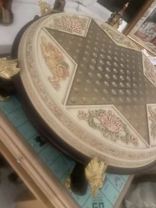 Franklin Mint Chinese Checkers Set w/ 24kt Gold Accents - No Marbles - Picture 1 of 3