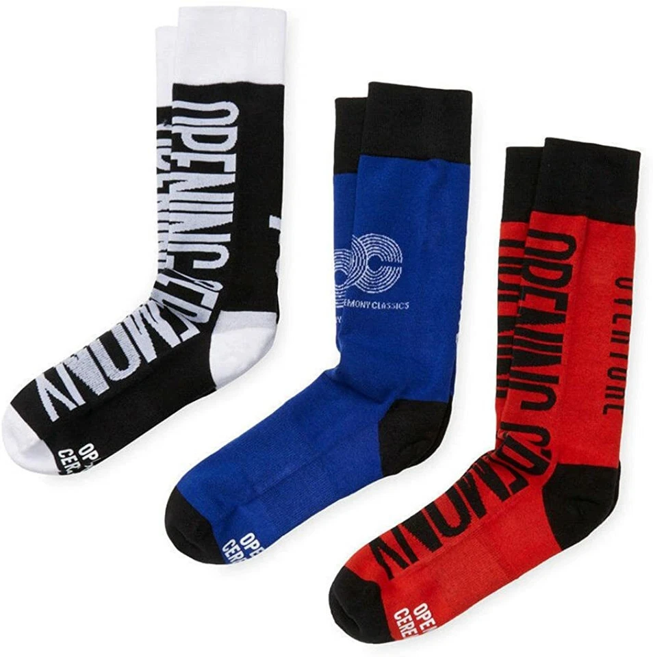 PACOTE COM 3/CERIMÔNIA DE ABERTURA x MEIAS FELIZES 'THE ROMANTICS' F15 MEIAS ESPORTIVAS - L - Imagem 1 de 3