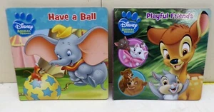 lot of 2 Disney,animal friends Board Books,playful friends & have a ball - Picture 1 of 2