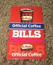TIM HORTONS BUFFALO BILLS SCHEDULE 2015 “FEEL THE RUSH” COLLECTIBLE NEW