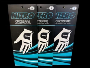 Three Mens ML Nitro Crossfire Performance Golf Gloves - Picture 1 of 1