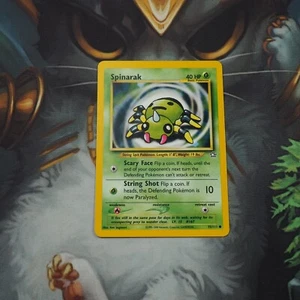 Spinarak 75/111 Common Pokemon Neo Genesis Played Single Card TCG WOTC 2000 - Picture 1 of 3