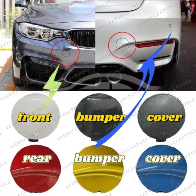 Tapa de cubierta de ojo de gancho de remolque para parachoques delantero para BMW M3 M4 F80 F82 F83 2015-2018 nueva Foto 1 de 4