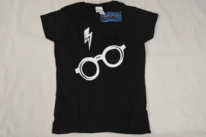 HARRY POTTER GLASSES LADIES SKINNY T SHIRT NEW OFFICIAL MOVIE FILM RARE - Picture 1 of 7