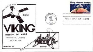 FDC 7.20.1978 - Spurgeon 11 - Viking Mission To Mars - Hampton, VA - F73414 - Picture 1 of 2