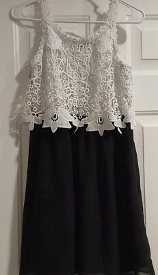 Girls Amy's Closet Black & White Dress Size 16 - Image 1 of 4