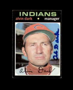 Al Dark Signed 1971 Topps Cleveland Autograph - Picture 1 of 2