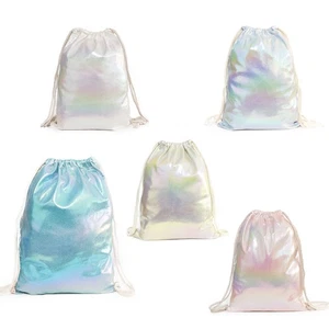 Turnbeutel Kordelzug Metallic Farbverlauf Sportbeutel Zuziehbeutel Rucksack - Bild 1 von 12