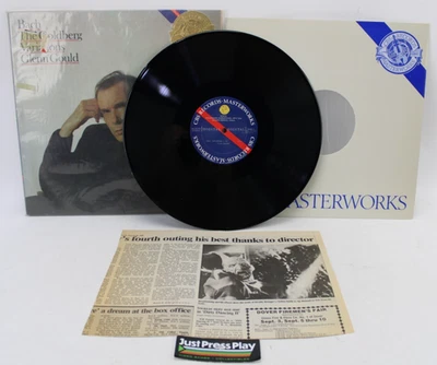 Glenn Gould Bach: The Goldberg Variations Vinyl LP w/ Newspaper Article V-NM Foto 1 de 4