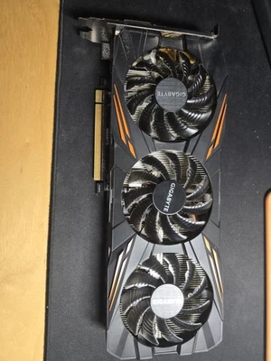 GIGABYTE NVIDIA GeForce GTX 1070 Graphics Card 8GB GDDR5, FANS stuck on high - Image 1 of 3
