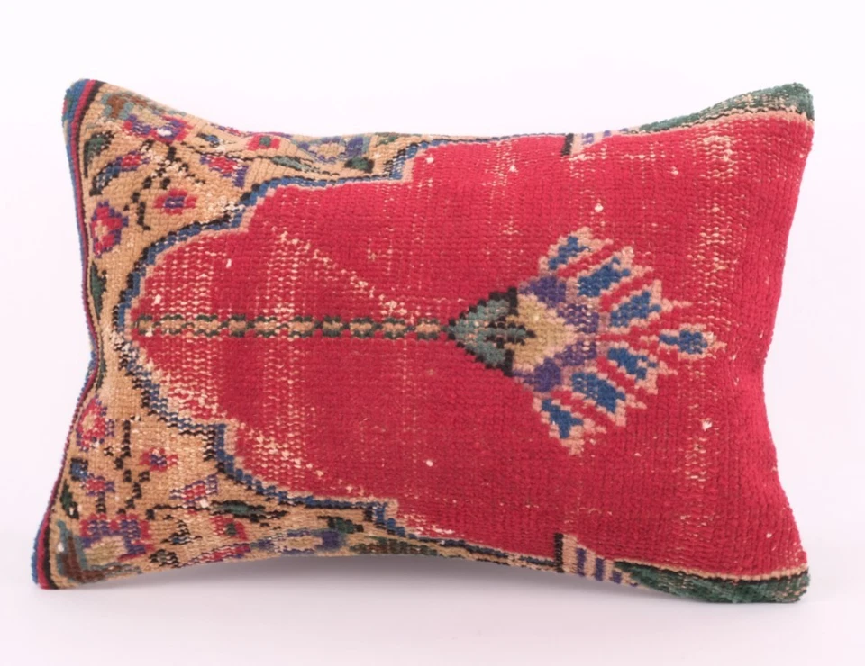 Indian Vintage Cushions Handmade Kilim Pillow Jute Cushion Cover Throw - Image 1 of 4