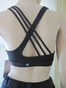 NUEVO Sujetador deportivo Athleta Train Free A-C negro nuevo con etiquetas - Imagen 1 de 4