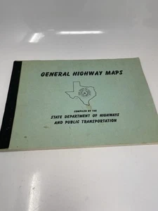 Texas State Department Of Highways Transportation County Map Book Late 1960’s - Picture 1 of 5