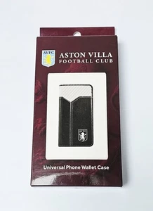 Official Aston Villa Football Universal Phone Wallet Case New Boxed - Zdjęcie 1 z 8