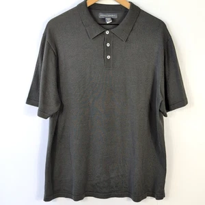 Banana Republic Men’s Polo Shirt Olive Green XL – Silk Cotton Blend Short Sleeve - Picture 1 of 12