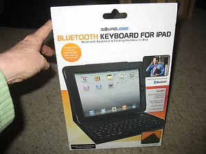 Nuevo en caja Soundlogic Bluetooth Teclado para iPad: teclado y cartera plegable en 1 - Imagen 1 de 3