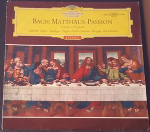 DGG 136 233 RED STEREO ED 1 BACH MATTHAUS-PASSION SEEFRIED, TOPPER, RICHTER - Picture 1 of 4