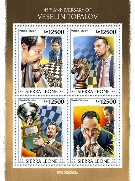 Chess Alexander Alekhine 130th Anniversary MNH Stamps 2022 Guinea