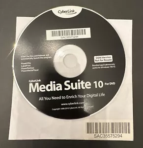 Preowned CyberLink Media Suite 10 OEM DVD - Picture 1 of 1