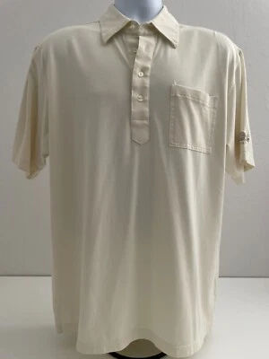 Camisa polo de golf Sahara Annced Co para hombre talla L crema informal manga corta Foto 1 de 4