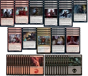 Mazzo Gettoni Sangue Vampiro Rakdos - Rosso Nero - Potente - 60 Carte - MTG NM/M!! - Foto 1 di 1