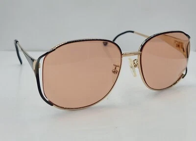 Винтажные солнцезащитные очки Tura 619 черное золото овальный металл Япония ТОЛЬКО ОПРАВЫ - Изображение 1 из 4