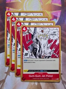 4x One Piece TCG Gummi-Gummi Jet Pistole ST01-015 Strohhut Crew ENGLISCH NM x4 - Bild 1 von 1