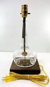 Willett Bourbon Whiskey Bar Bottle TABLE LAMP Lounge Light w/ Wood Base - Picture 1 of 8