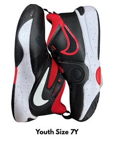 Nike Team Hustle D 11 Juvenil Talla 7Y Rojo Negro Zapatos de Baloncesto DV8996 003 - Imagen 1 de 5