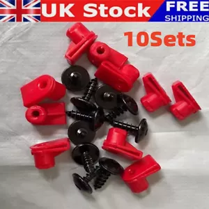 10 Sets Screw in clips fasteners for Vauxhall Bumper and Screws 1404969 UK - Picture 1 of 7