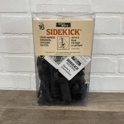 New Uncle Mikes Sidekick Cross-Harness Horizontal Shoulder Holster Size 16 - Image 1 of 4