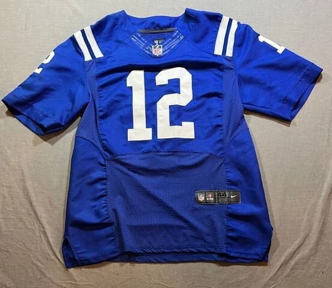 Indianapolis Colts Luck Adult 44 Blue Short Sleeve Pullover  Logo Tee Mens Cover
