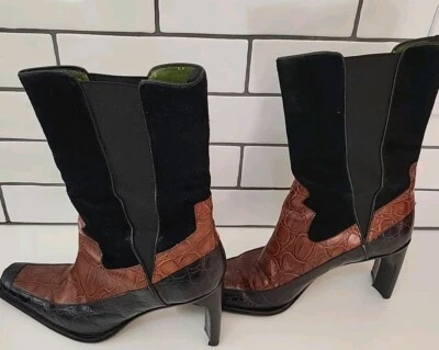 Botines Donald J Pliner Vintage Colección Western Couture Usados Talla 7 Foto 1 de 4