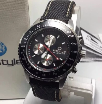 Мужские часы с хронографом фристайл - 10 атм, разработаны в США - Изображение 1 из 4