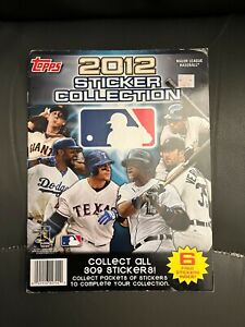 2012 Topps MLB Baseball Sticker Collection Album New