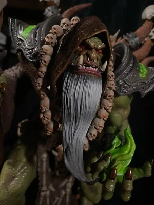 Estatua Fanart pintada a mano 1/6 15,7" Gul'dan World of Warcraft Foto 1 de 4