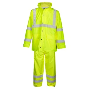 New - Kishigo RW110 High Visibility Rainwear Outerwear L/LX Jacket Pants - Picture 1 of 1