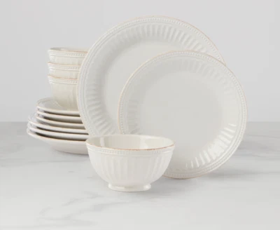 LENOX FRENCH PERLE GROOVE WHITE DINNERWARE PASTA BOWL YOUR CHOICE L891196 NEW