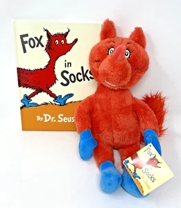 Kohl's Cares Dr. Seuss Fuchs in Socken Plüsch & Buch Stofftier Spielzeug 14 Zoll Neu mit Etikett - Bild 1 von 5