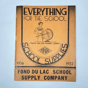 Vintage Fond Du Lac school supply Company Catalog 1935-36 Teachers/Educators - Picture 1 of 6