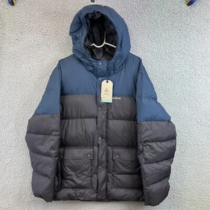Prana Mens Whitney Portal Down Jacket Size XXLARGE 2XL Black Blue BRAND NEW - Picture 1 of 14