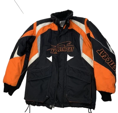 Jaqueta de Snowmobile Arctic cat Arcticwear Juventude tamanho 10, Vantagem de Cachorro de Ferro LARANJA - Imagem 1 de 4