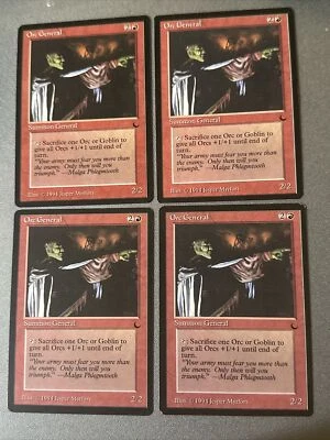 Orc General X4 The Dark Ex  Condition See Pics Front Back MTG - Image 1 of 4