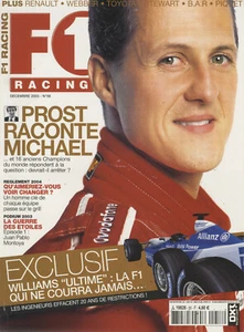 F1 RACING n°58 12/2003 PROST raconte SCHUMACHER BAR PIQUET. - Imagen 1 de 1