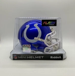 Indianapolis Colts NFL Riddell Flash Alternate Mini Helmet! Date Code April 2021 - Picture 1 of 6