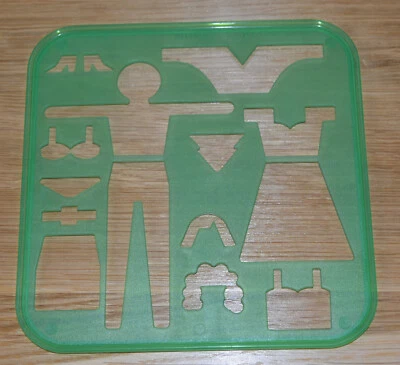 Tupperware Malschablone Person und Kleidung - Bild 1 von 2