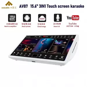 InAndo AV87 3IN1 500G HDD 15.6'' Screen Karaoke machine,Multi-Language songs,AI - Foto 1 di 13