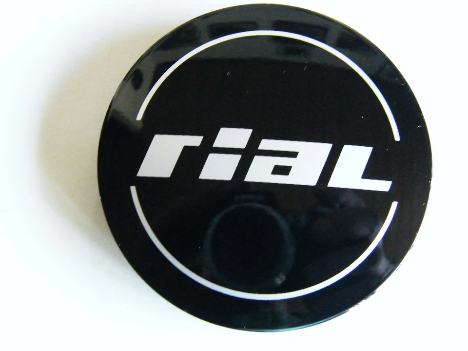 Original RIAL Nabenkappe 66 mm 57 mm schwarz N 50 Nabendeckel Felgenkappe N50 - Bild 1 von 3