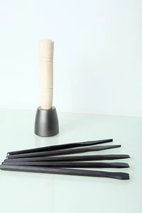 Juego de cincel plano de acero al carbono afilado tallado en piedra italiana 4, 6, 10, 15, 20 mm - Imagen 1 de 5